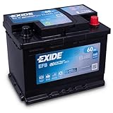 Exide Autobatterie EL600 EFB, 12 V, 60 Ah, 640 CCA