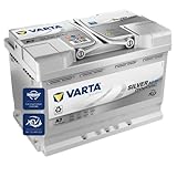 VARTA Silver Dynamic AGM Batterie A7 (E39) – Start-Stop und xEV Autobatterie 12V 70Ah 760A – Starterbatterie für Autos mit hohem Energiebedarf