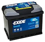 Exide EB620 Excell Starterbatterie 12V 62Ah 540A