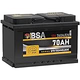 BSA EFB Batterie 70Ah 12V Start Stop Batterie Autobatterie Starterbatterie