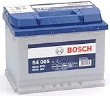 SMC, Bosch Silver Autobatterie S4 005, 60 Ah, 540 A, 12 V. Professionell, betriebsbereit