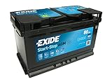 Exide EK800 AGM Starter-Batterie Start-Stop 12V 80Ah 800A